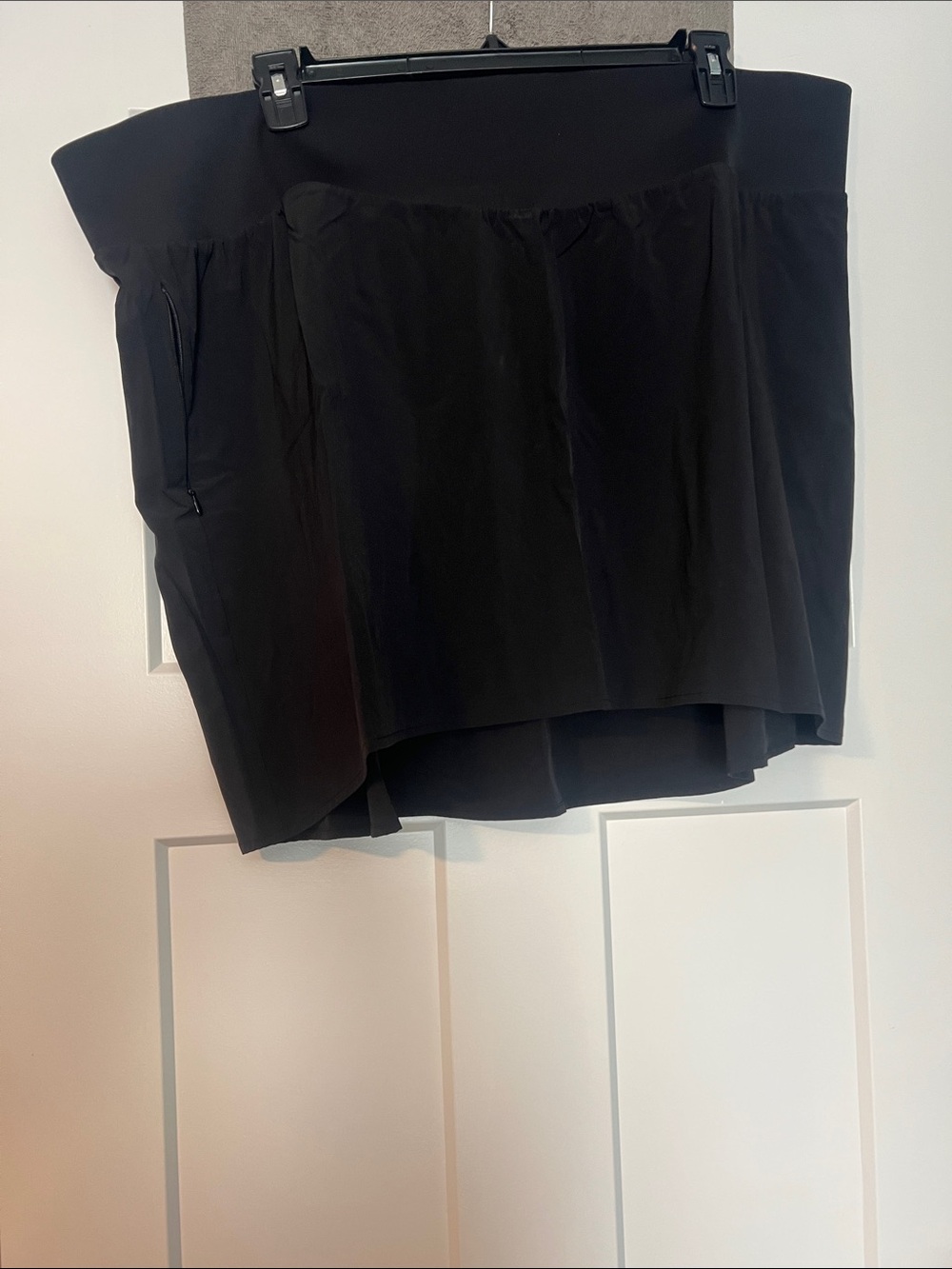 Black Skirt with Smooth Waistband